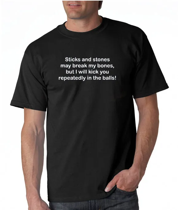 Sticks and Stones T-Shirt inspired by the movie Step Brothers