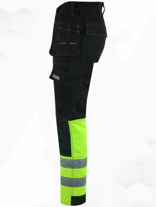 WrightFits Hi-Vis Flash Pro Cargo Heavy Duty Work Trousers