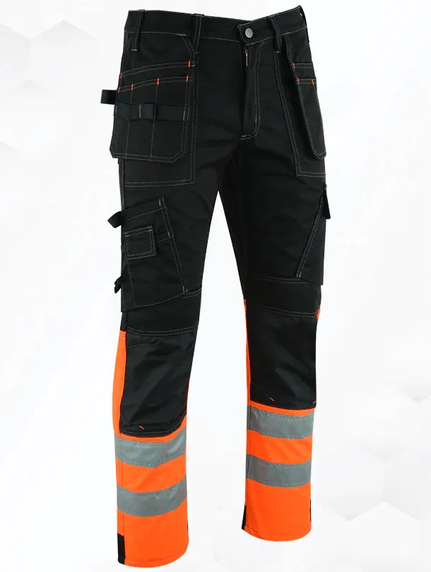 WrightFits Hi-Vis Flash Pro Cargo Heavy Duty Work Trousers