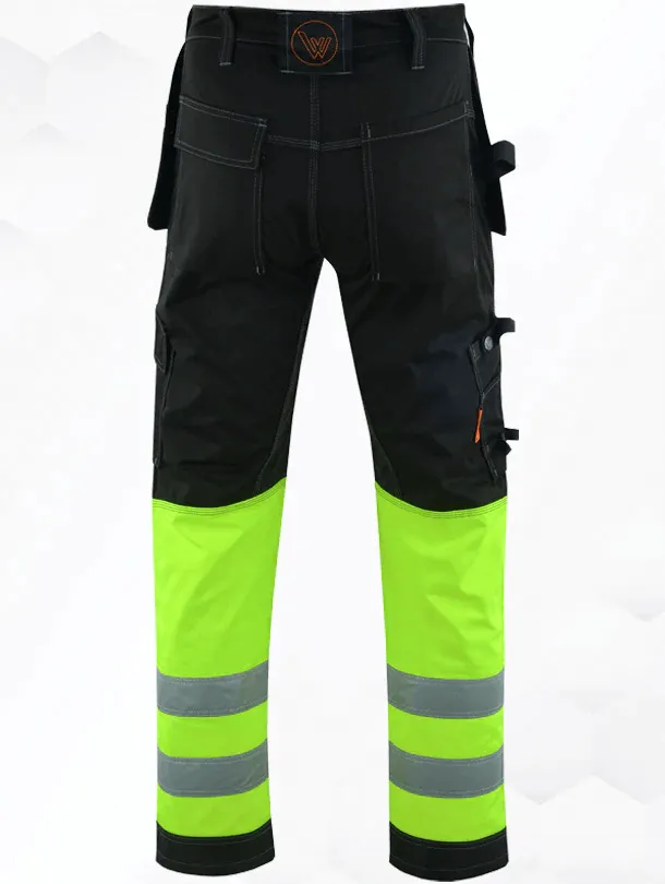 WrightFits Hi-Vis Flash Pro Cargo Heavy Duty Work Trousers